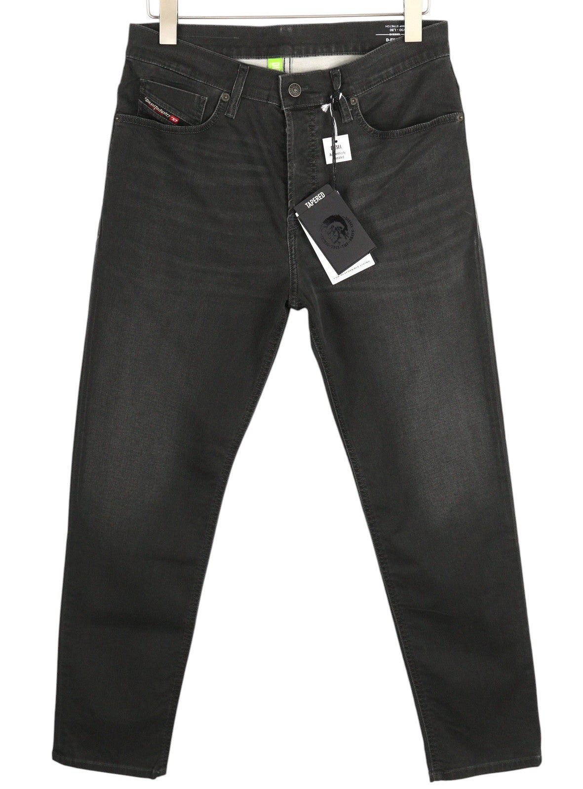 DIESEL D-Fining 0699P Men Jeans W30/L30 Tapered Fit Stretch Buttoned Washed