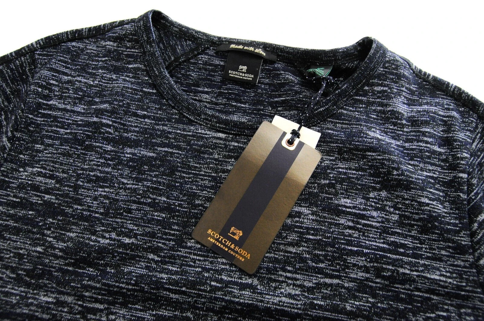 SCOTCH & SODA  Couture Tee Mens S Cotton Stretch Short Sleeve Dark Blue