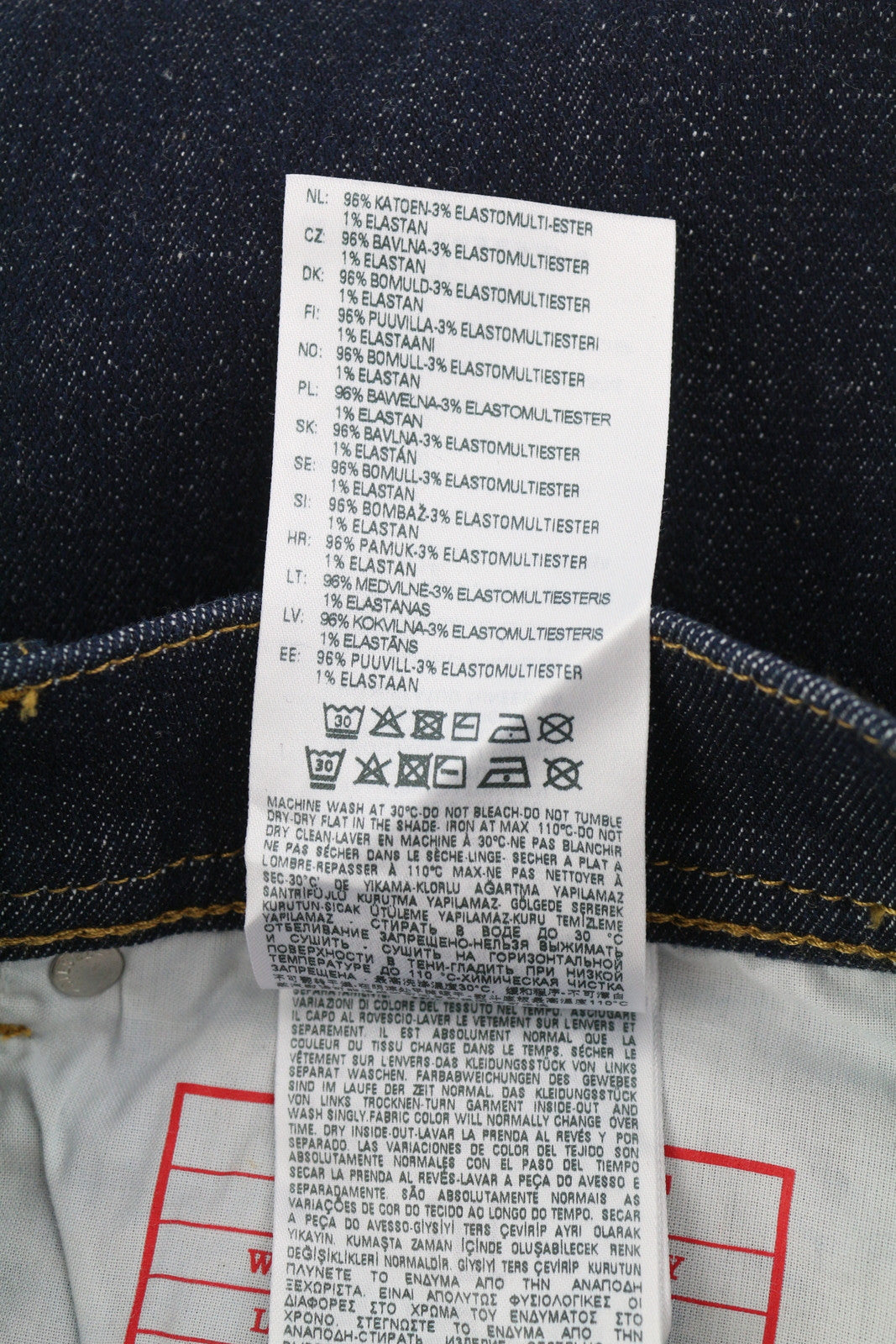 DIESEL 1983 Z9C33 Men Jeans W30/L32 Skinny Fit High Waist Zipper Denim Blue