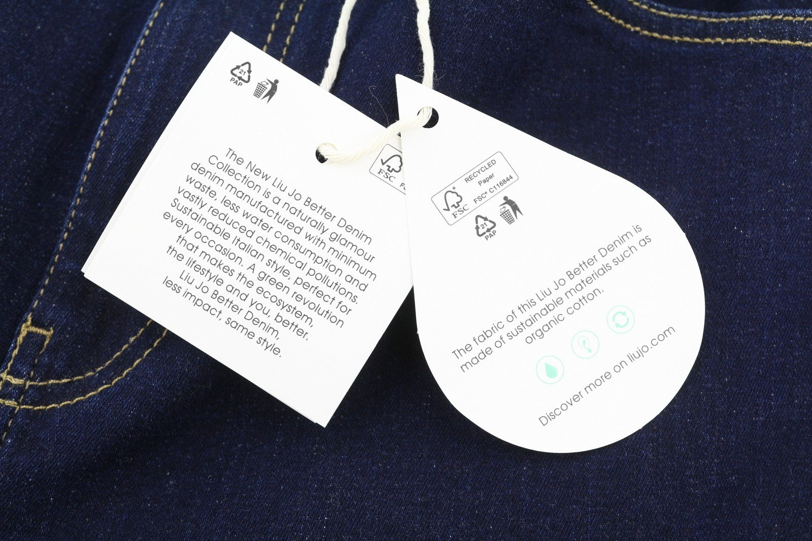 LIU JO Women Jeans W28 Denim Dark Blue Straight Fit High Waist Pockets Zip Fly