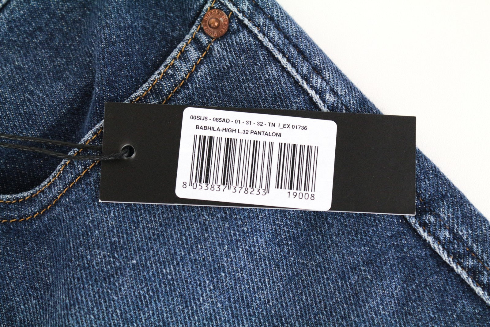 DIESEL Babhila-High 085AD Women's Jeans W31/L32 5-Pockets Blue