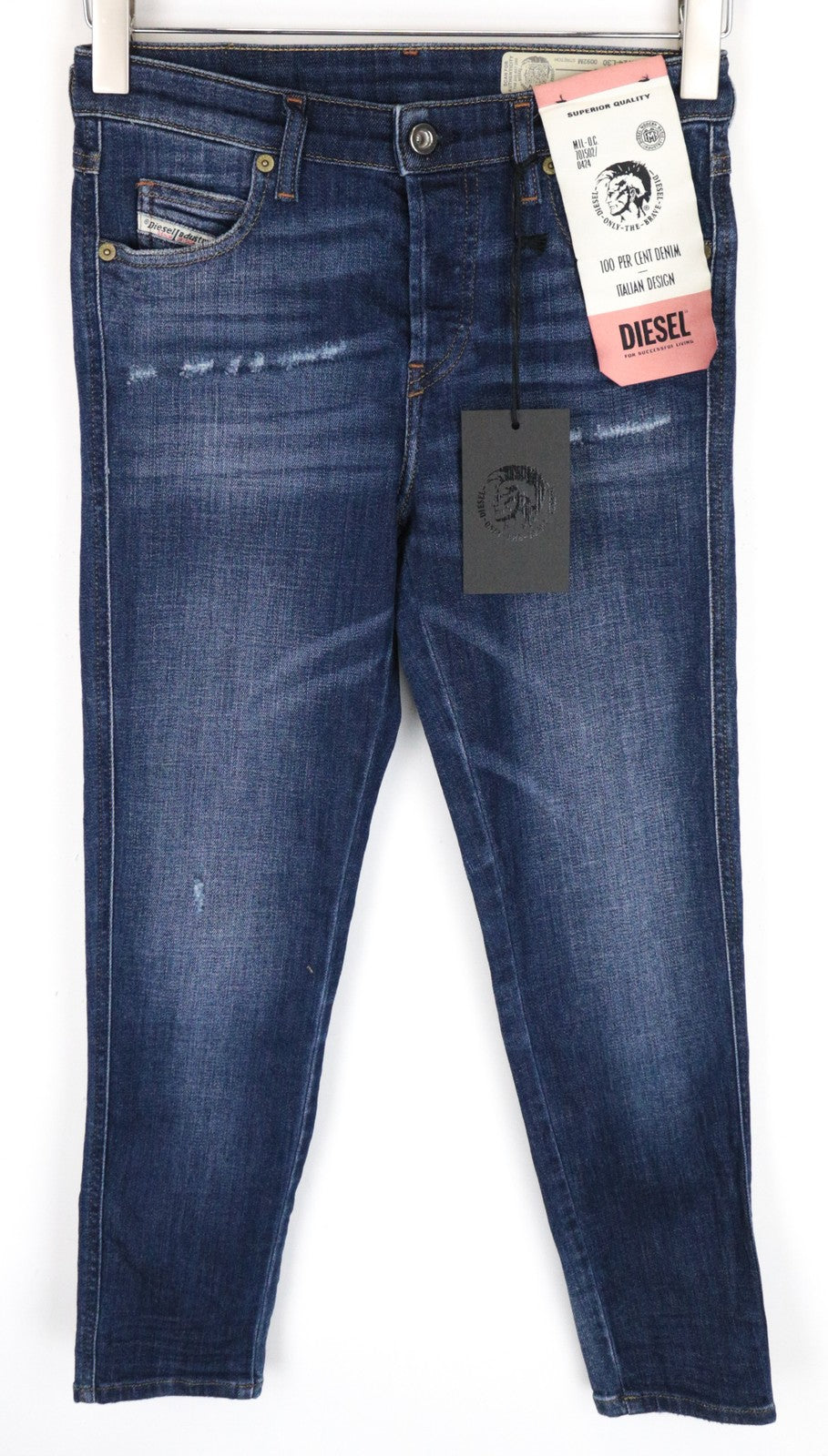 DIESEL Babhila 0092M Women's Jeans W25/L32 Cotton Blue