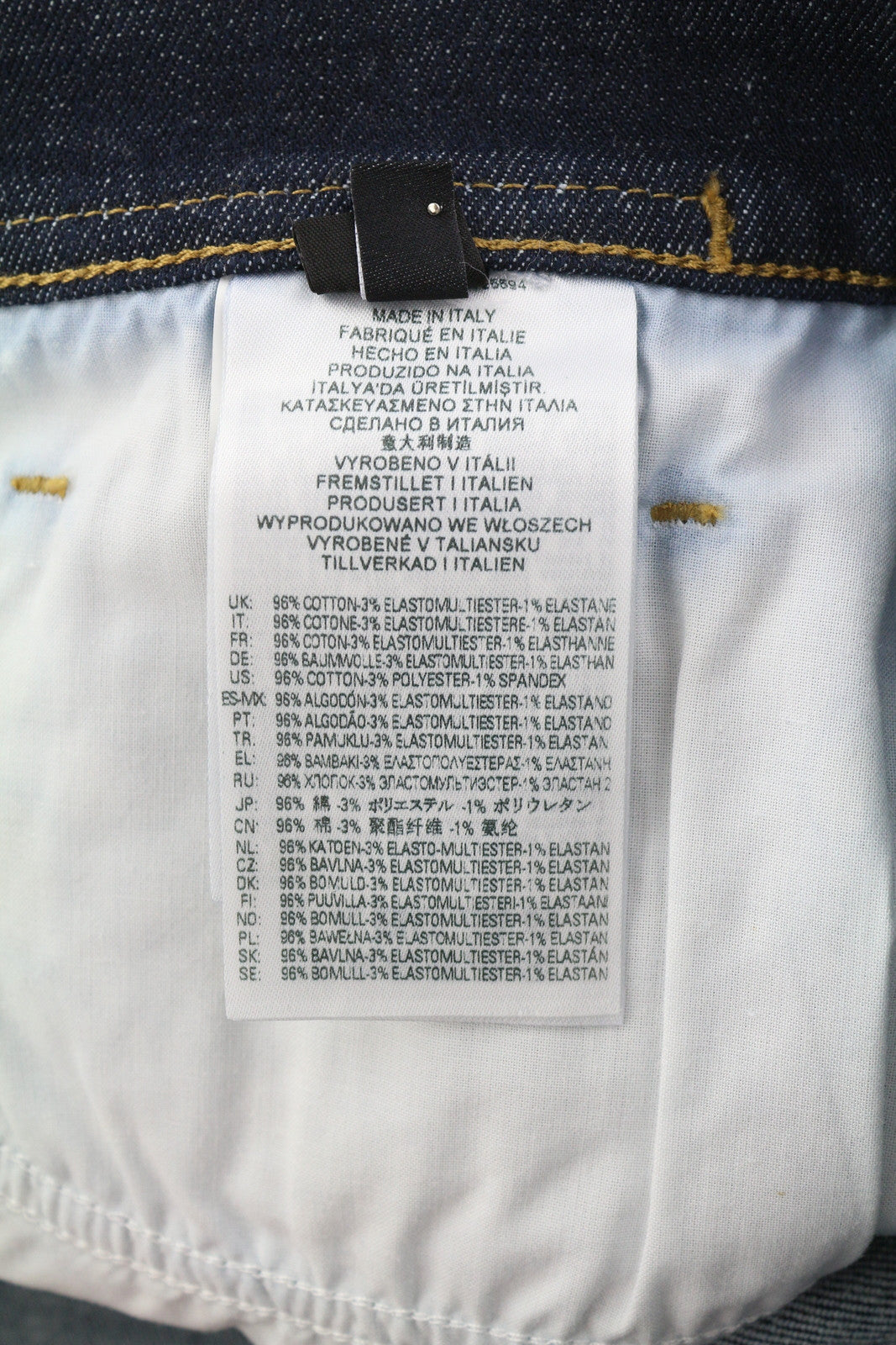 DIESEL 1983 D-Amny-Z Z9C33 Men Jeans W32/L32 Skinny Fit High Waist Zipper Denim