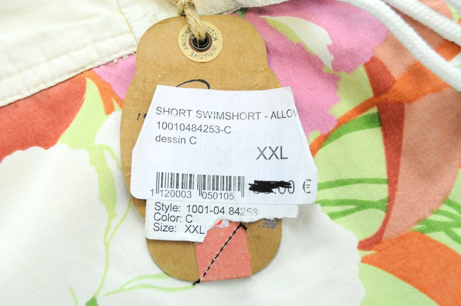 SCOTCH & SODA Swim Trunks 2XL Men Pull-On Green Floral Ams Couture Summer