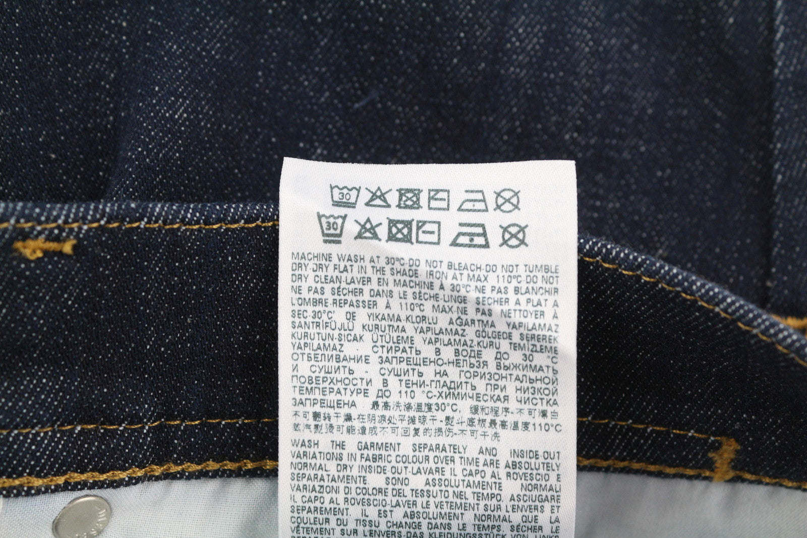 DIESEL 1983 Z9C33 vyriški džinsai W31/L32 aptempti, aukštu juosmeniu, užtrauktuku, mėlyni 