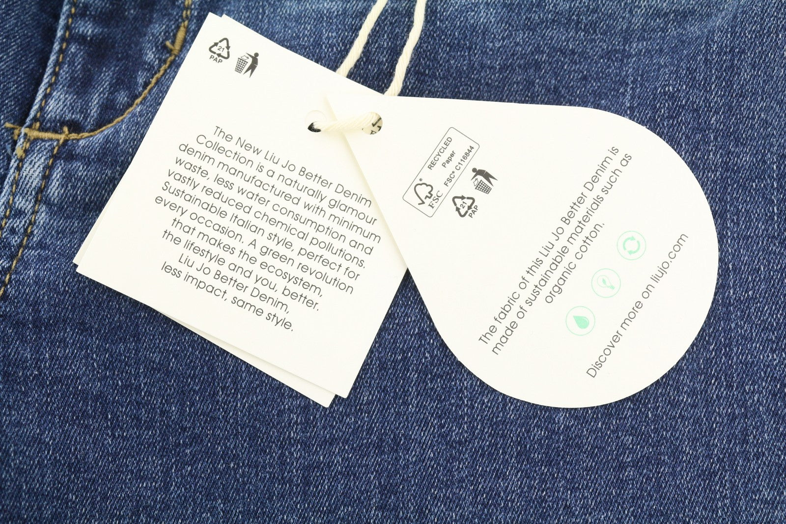 LIU JO Beat Friendly Women Jeans W28 Denim Blue Bootcut Fit Zip Fly Pockets