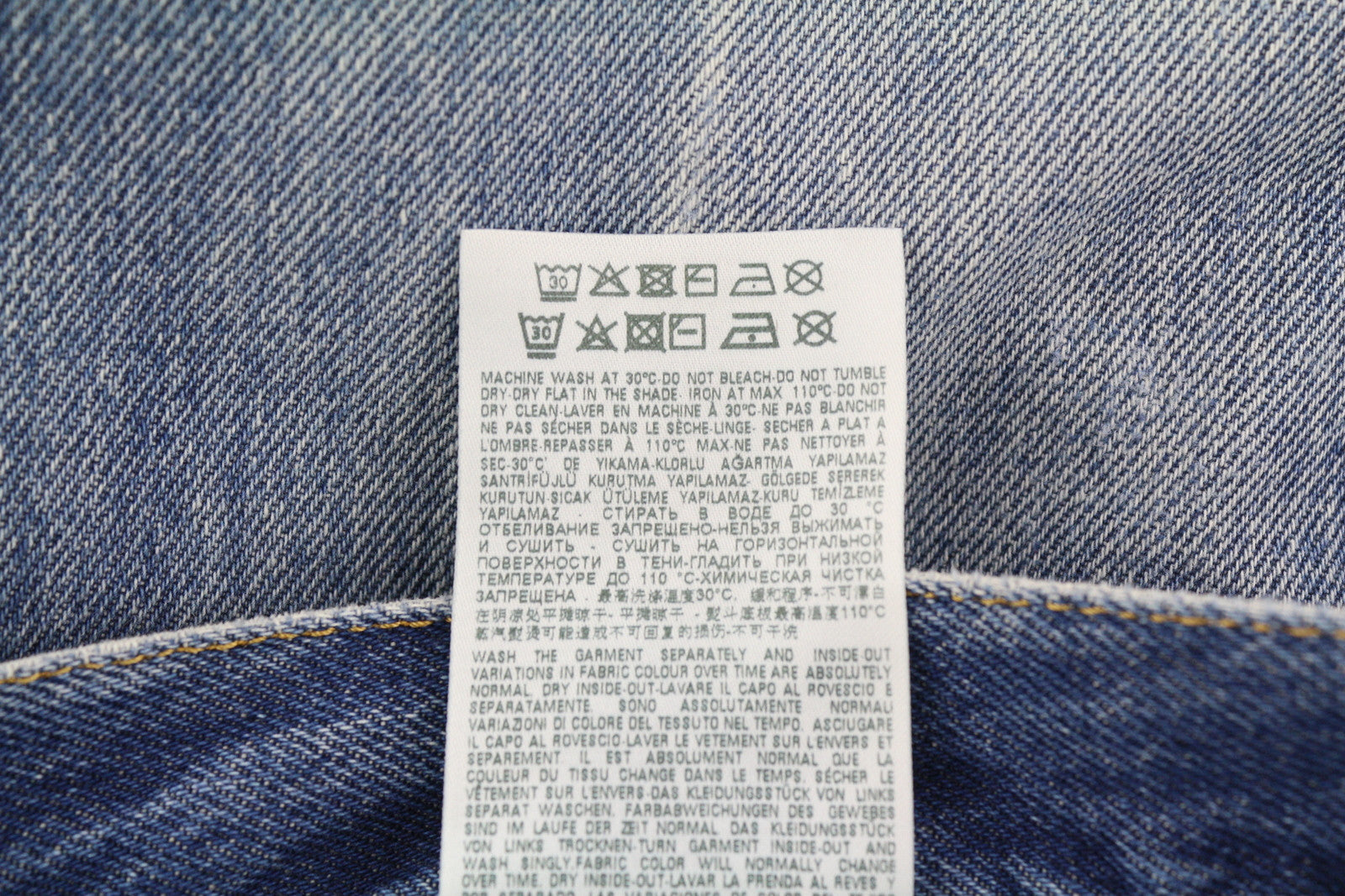 DIESEL D-Macs 09A25 Men Jeans W34/L30 Straight Fit Ripped RRP€250 Washed Blue