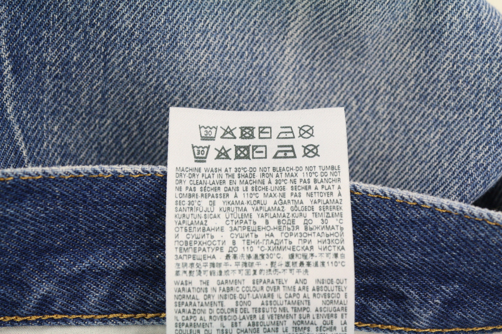 DIESEL D-Macs 09A25 Men Jeans W32/L30 Straight Fit Ripped RRP€250 Washed Blue