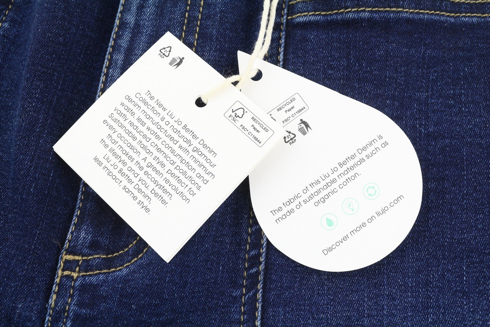 LIU JO Women Jeans W28 High Waist Bootcut Fit Zip Fly Fade Effect Denim Blue