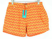 SCOTCH & SODA Trunks W34 Men Pull-On Patterned Orange Ams Couture Swimwear