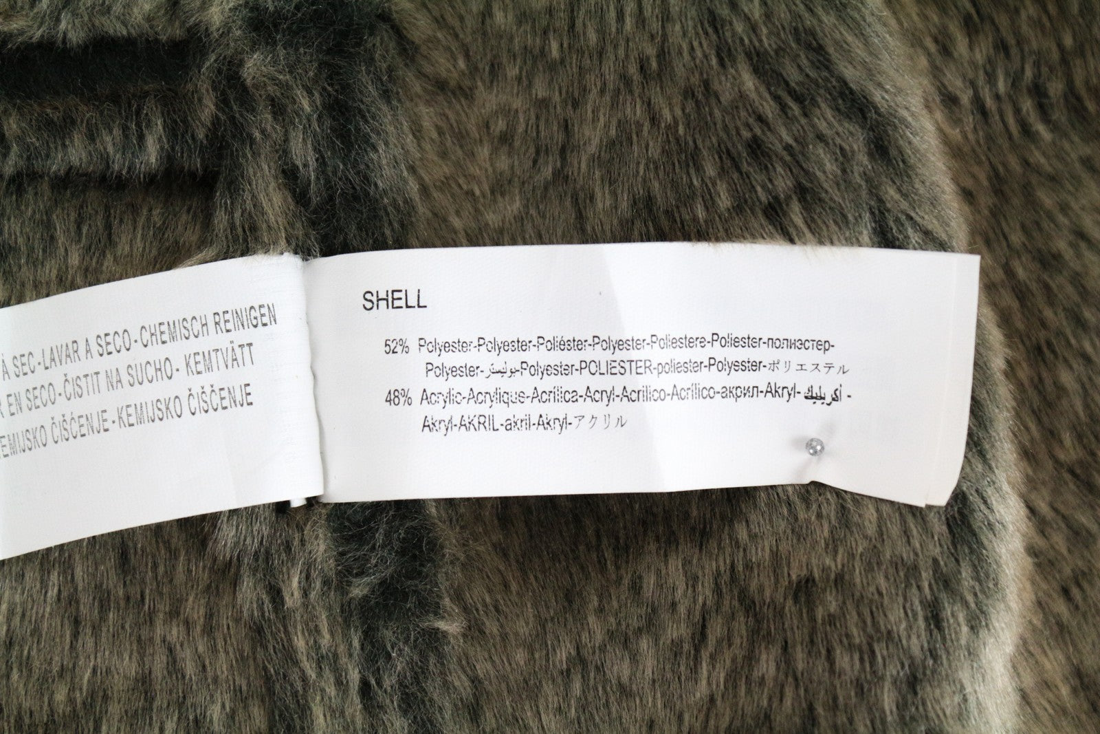 DESIGUAL Werewolf Women's Jacket 42 Zipped Faux Fur Black