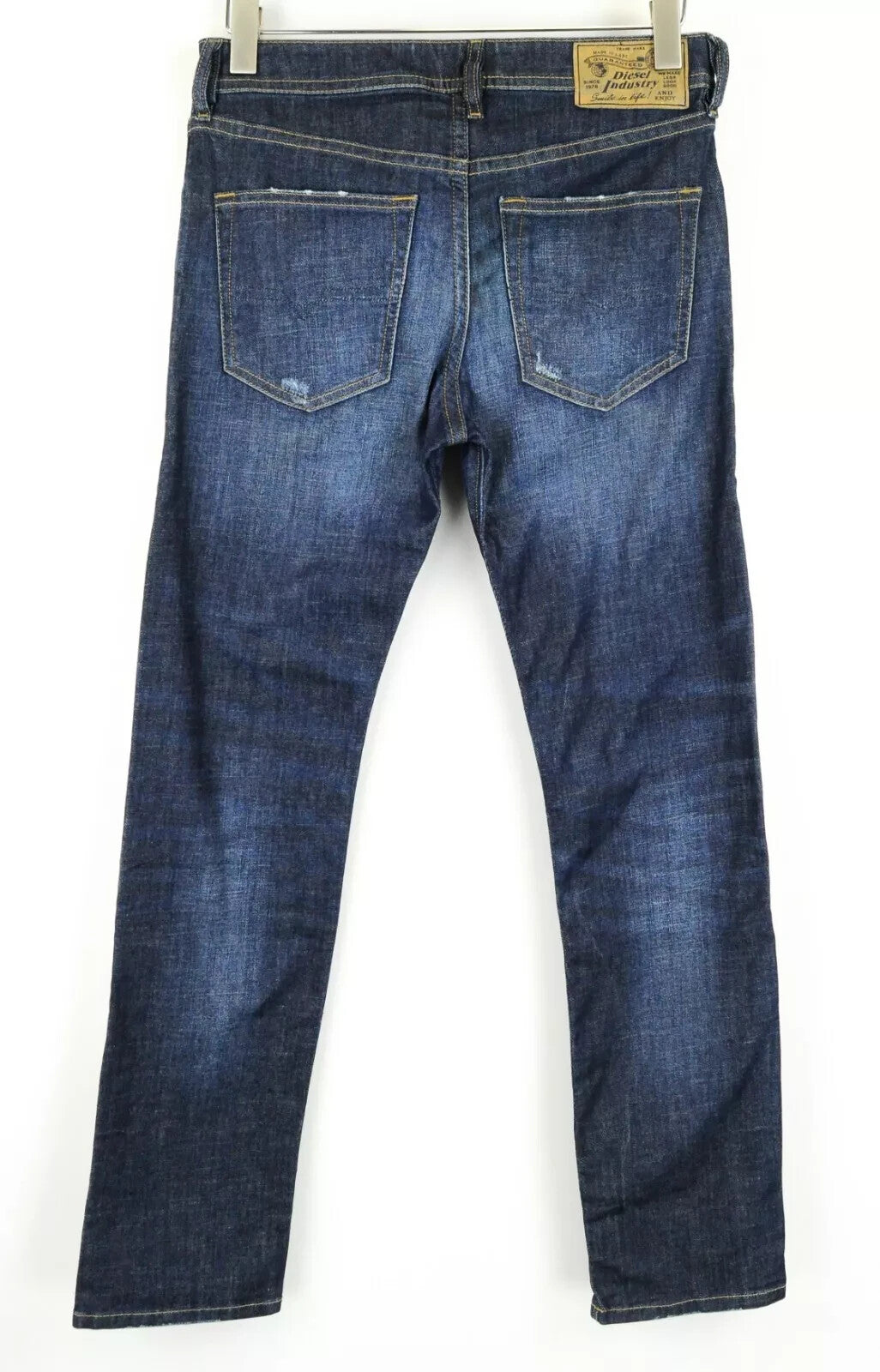 DIESEL Tepphar R7NA8 Mens Jeans W28/L32 Slim Carrot Blue Stretch Ripped