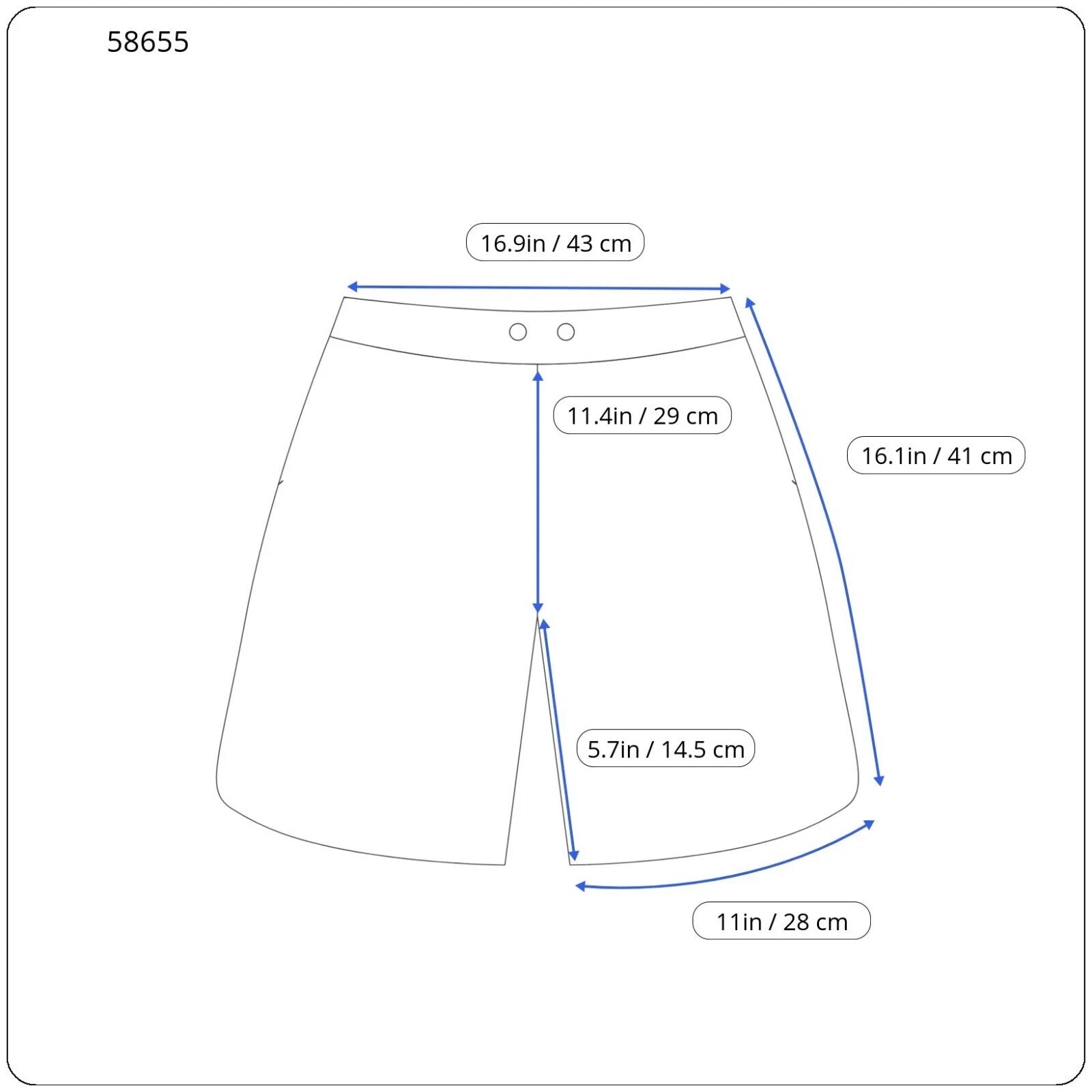 SCOTCH & SODA Men's Swimwear W34 Pattern Blue Pull-On Summer Trunks Beach
