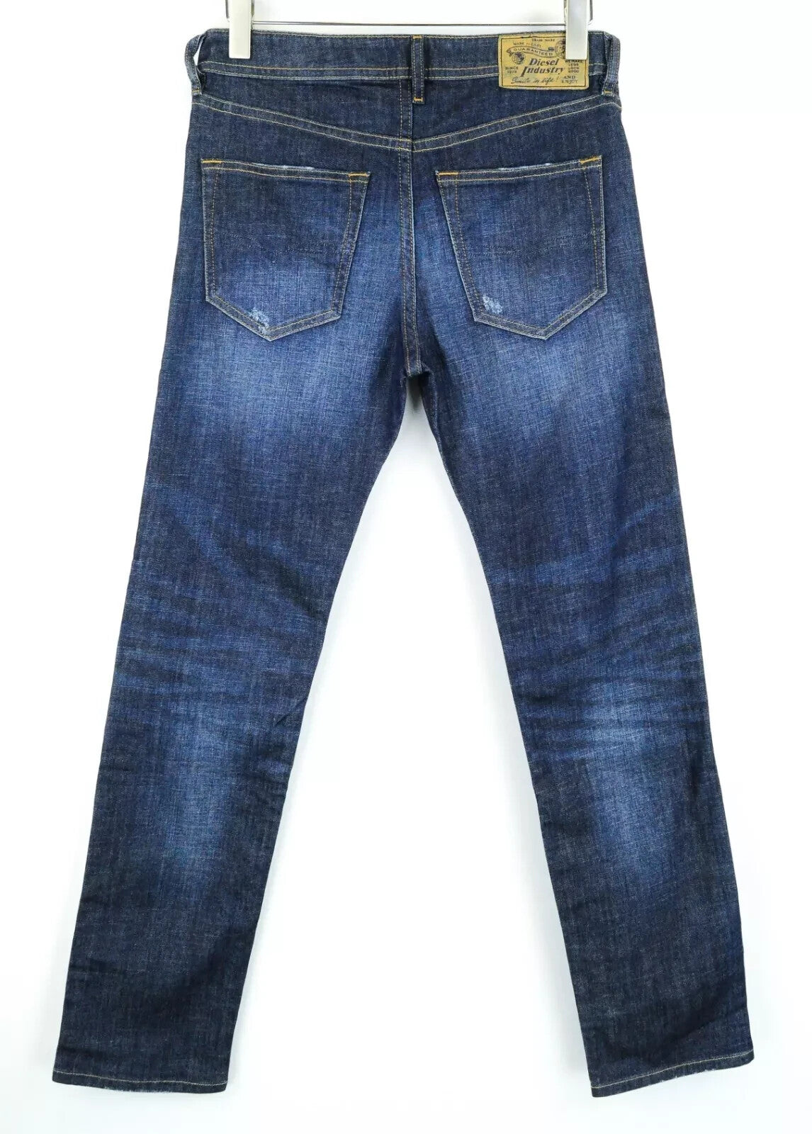 DIESEL Tepphar R7NA8 Mens Jeans W29/L32 Slim Carrot Blue Stretch Distressed