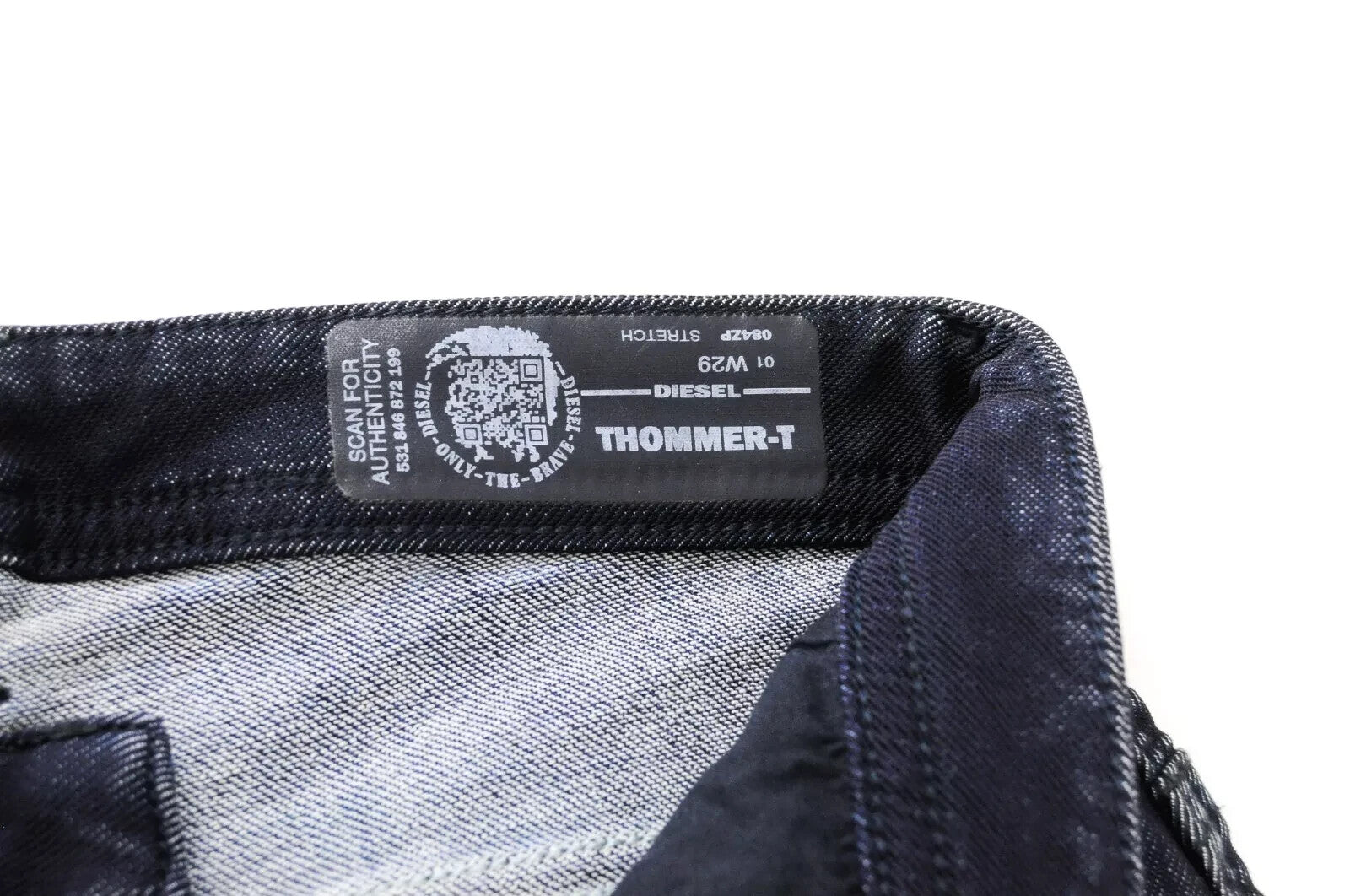 DIESEL Thommer-T 084ZP Mens Jeans W29 Sweat Jogg Dark Blue Slim Stretch