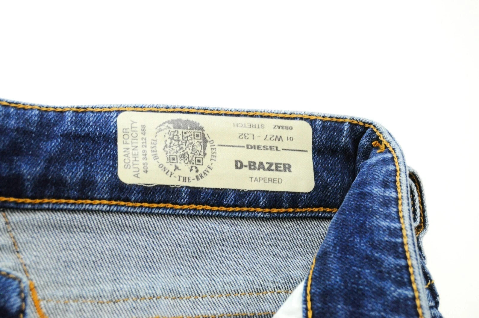 DIESEL D-Bazer 083AZ Mens Jeans W27/L32 Tapered  Washed Blue Stretch