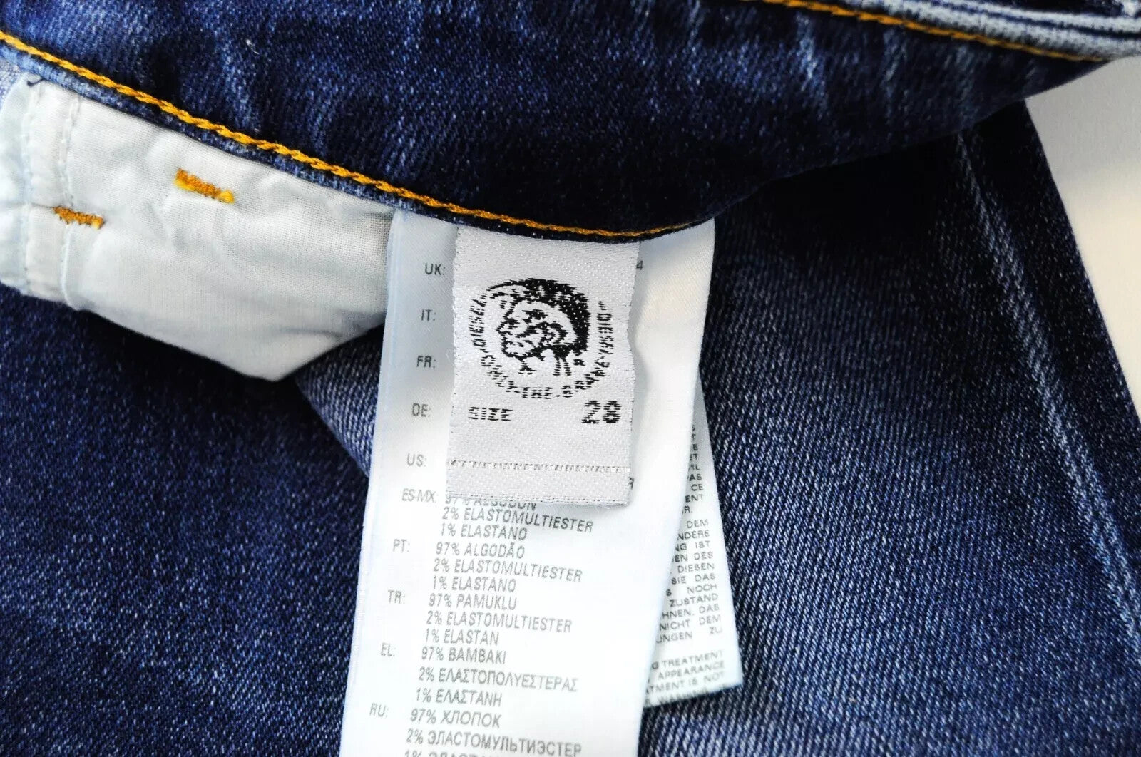 DIESEL D-Bazer 083AZ Mens Jeans W28/L32 Tapered  Blue Cotton Stretch