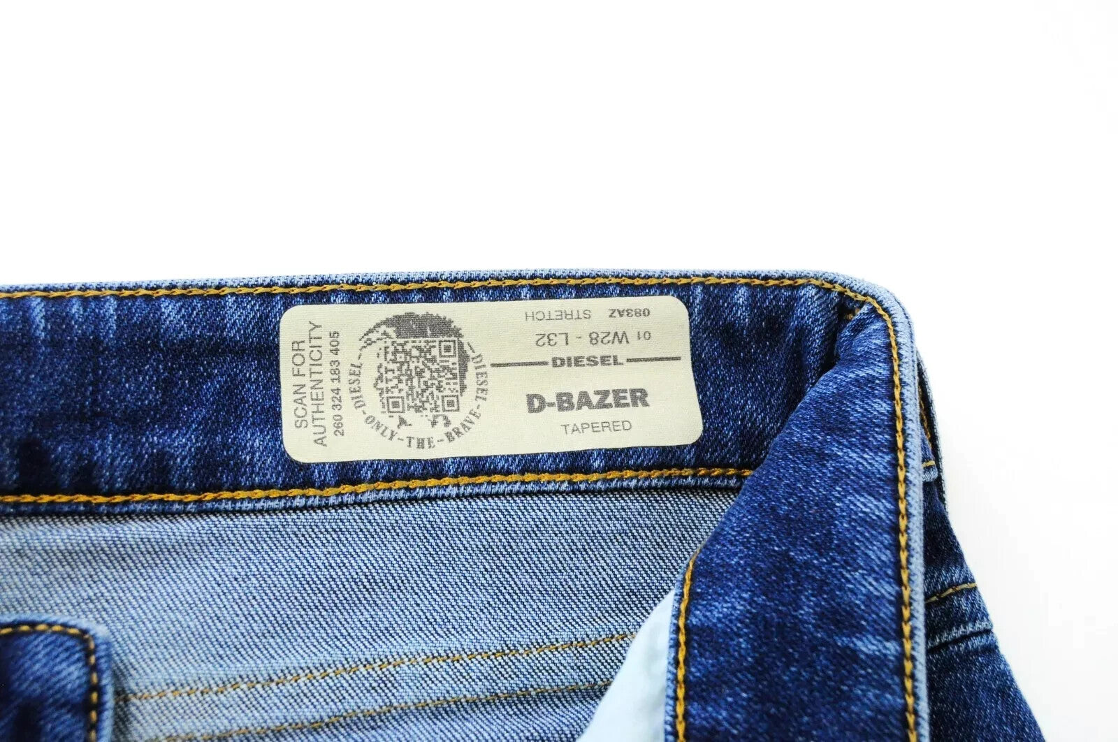 DIESEL D-Bazer 083AZ Mens Jeans W28/L32 Tapered  Blue Cotton Stretch