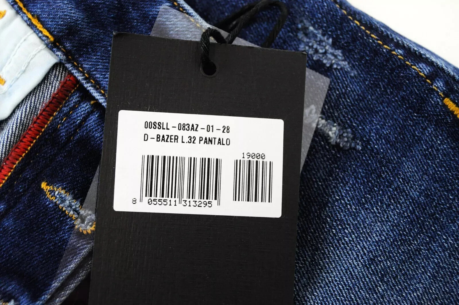 DIESEL D-Bazer 083AZ Mens Jeans W28/L32 Tapered  Blue Cotton Stretch