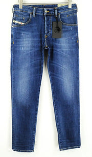 DIESEL D-Bazer 083AZ Mens Jeans W29/L32 Tapered  Washed Blue Cotton