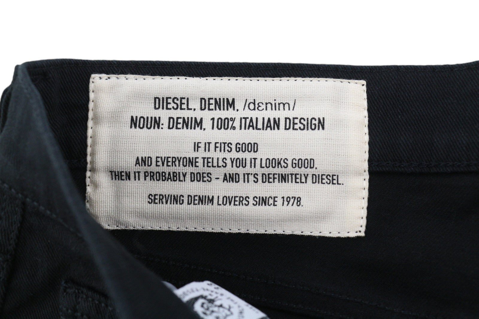 DIESEL D-Macs 0688H Men Jeans W33/L32 Straight Fit Stretch Button Dark Denim