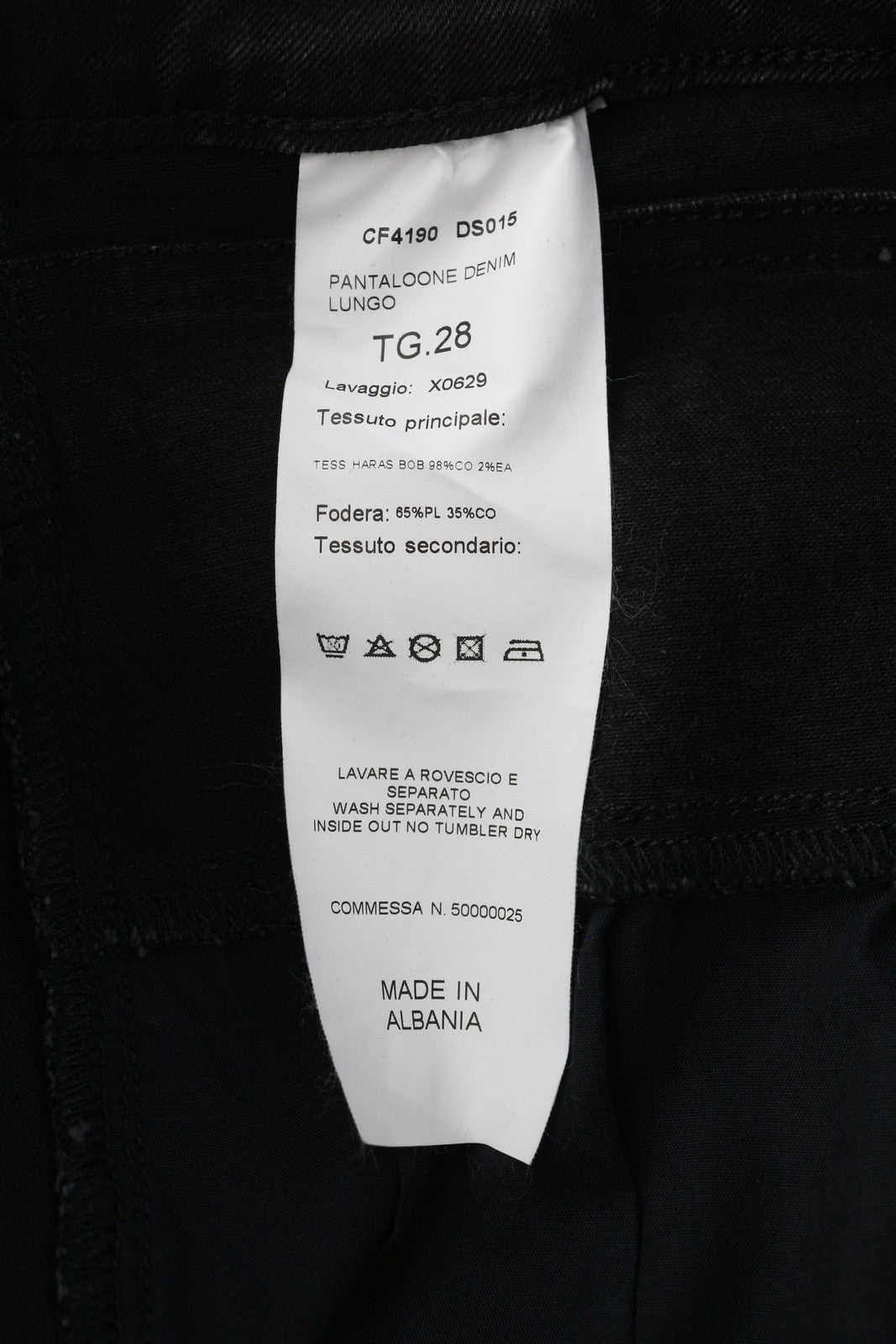 LIU JO Lungo Women Jeans W28 Black Washed High Waist Bootcut Fit Zip Fly Denim