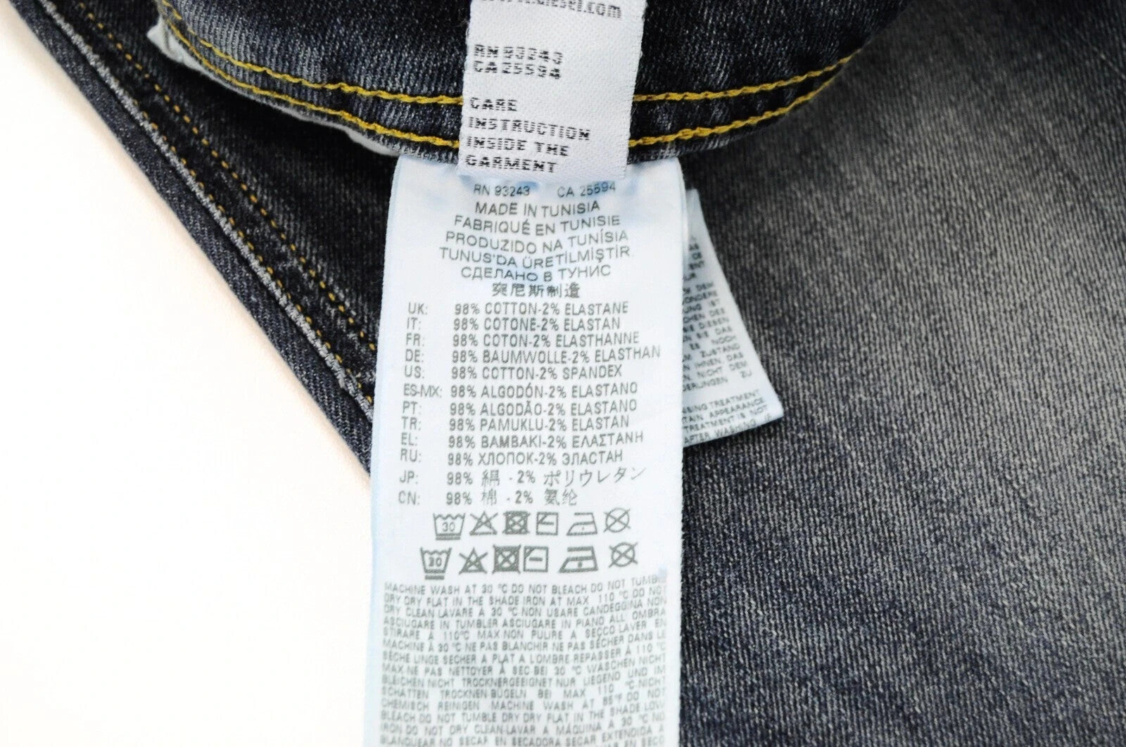 DIESEL Troxer R9CG6 vyriški džinsai W28/L34 Slim Skinny skalbtos mėlynos tamprios medžiagos