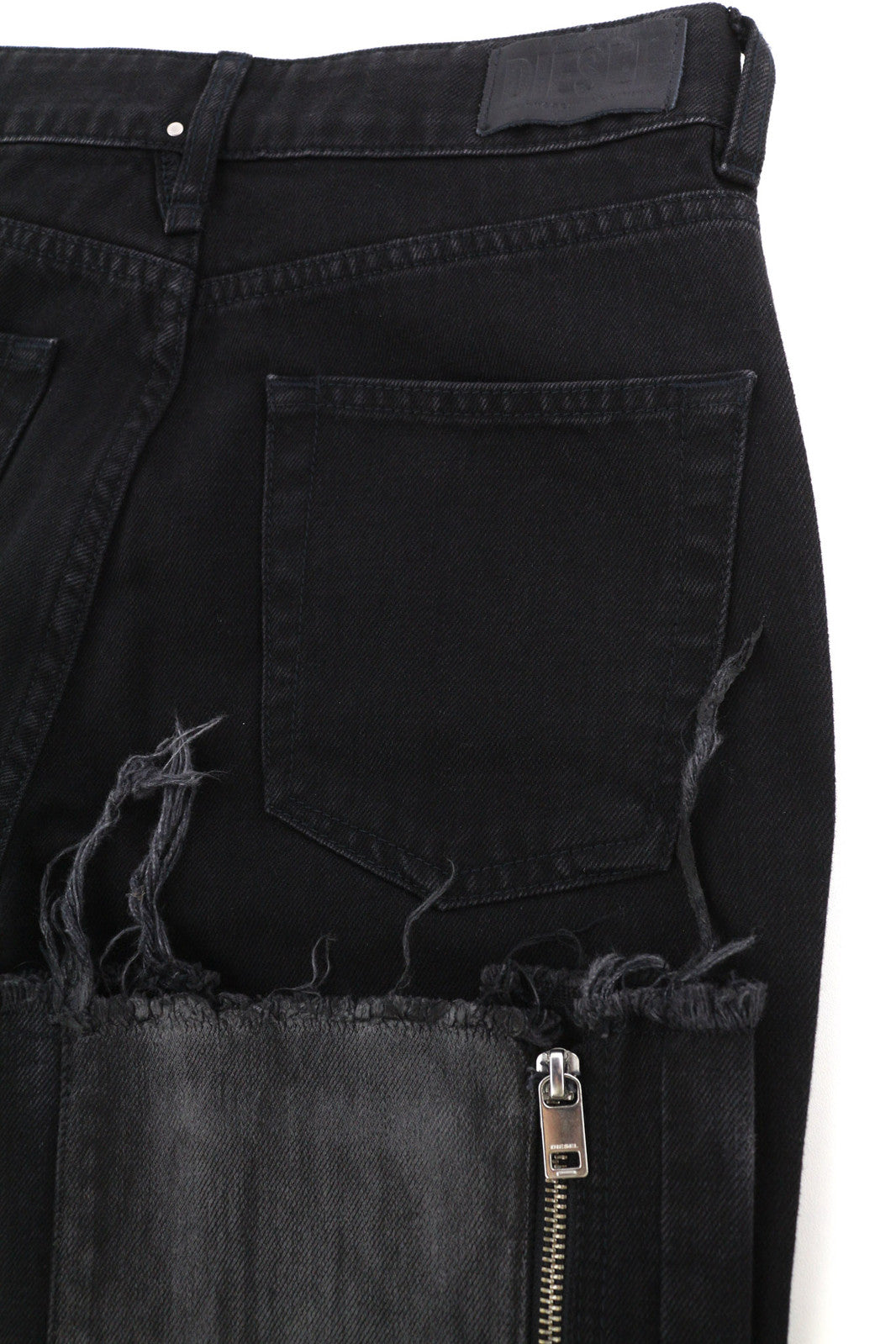 DIESEL De-Earlie 00S59B Women Jeans W26 Regular Coated Distress Ankle RRP€320