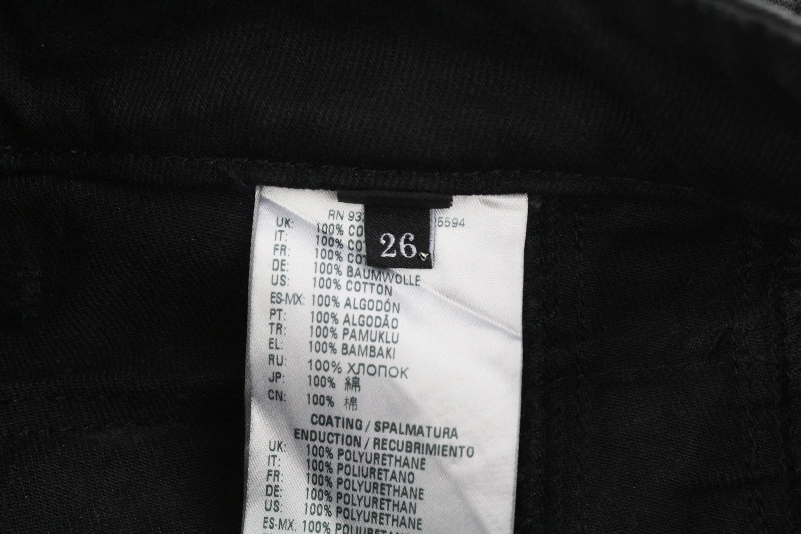 DIESEL De-Earlie 00S59B Women Jeans W26 Regular Coated Distress Ankle RRP€320