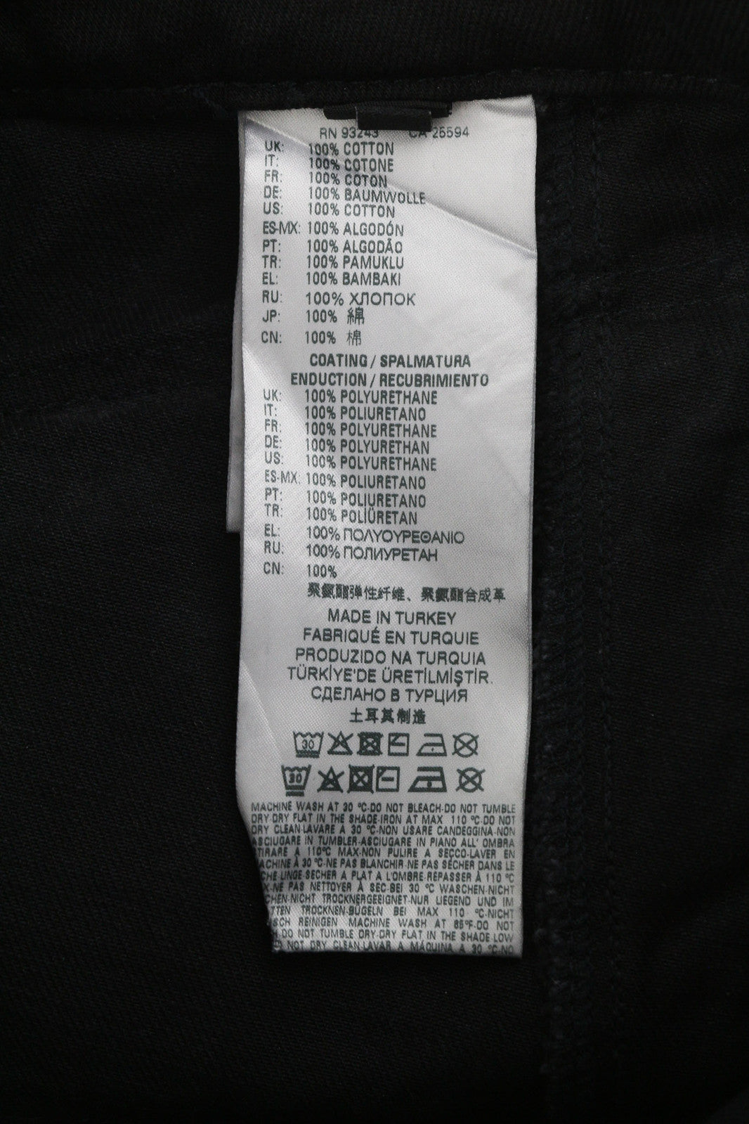 DIESEL De-Earlie 00S59B Women Jeans W26 Regular Coated Distress Ankle RRP€320