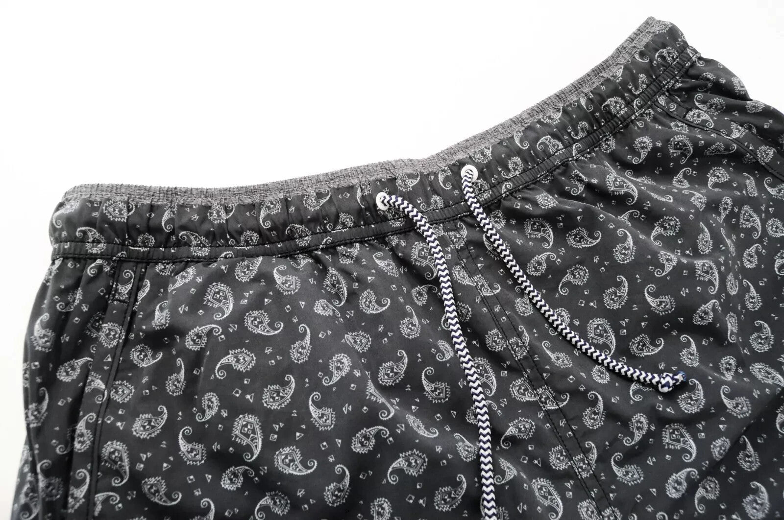 SCOTCH & SODA Swim Shorts W30 Pull-On Paisley Grey Patterned Ams Couture Men