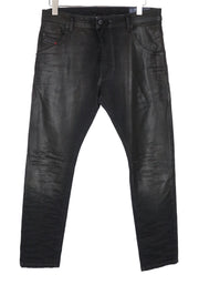 DIESEL Krooley-CB-Ne 084JB Men's Jeans W32 Wax Black Slim RRP€320
