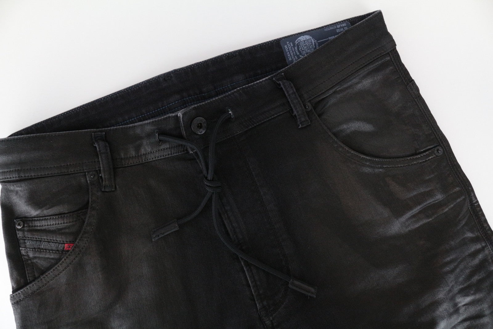 DIESEL Krooley-CB-Ne 084JB Men's Jeans W32 Wax Black Slim RRP€320