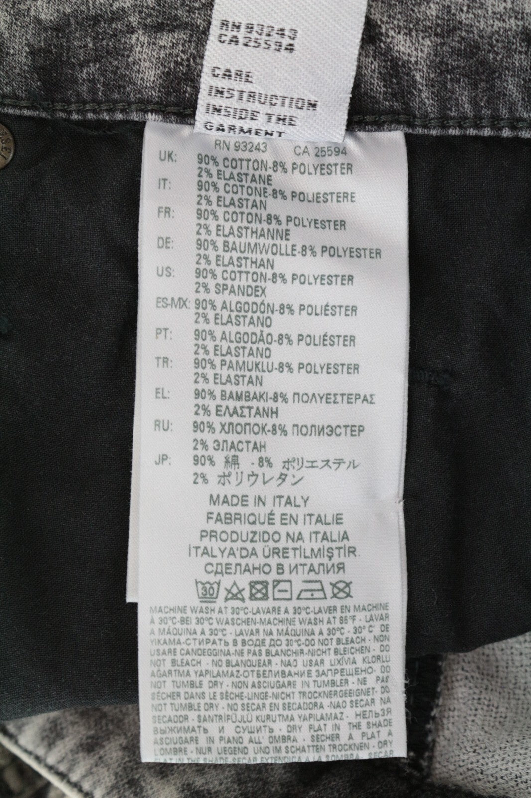 DIESEL Krooley-X-SP-Ne 0091H Men's Jeans W32 Grey Slim Carrot