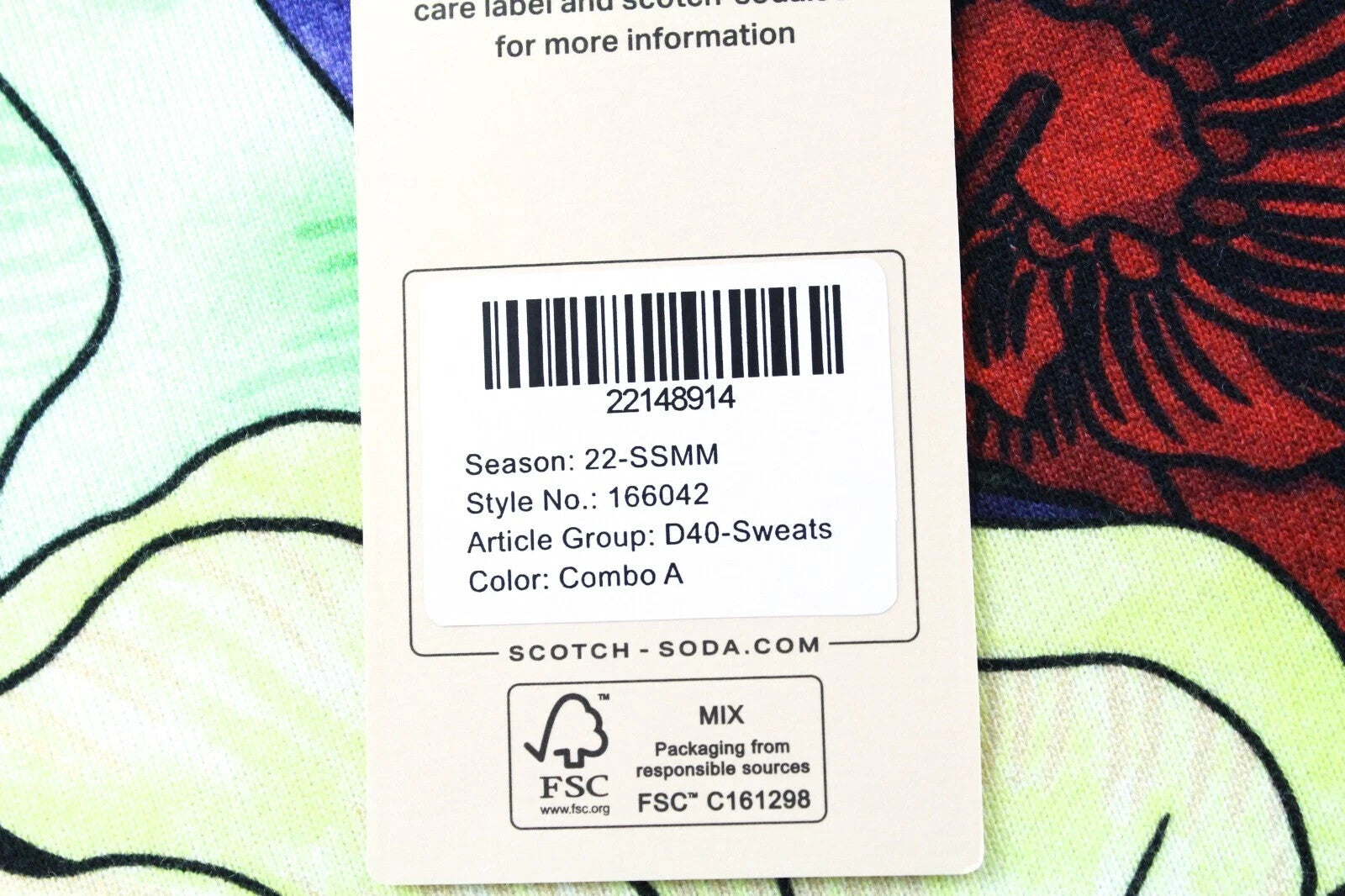 SCOTCH & SODA  Couture Mens Sweatshirt ~2XL Green Oversized Short Sleeve