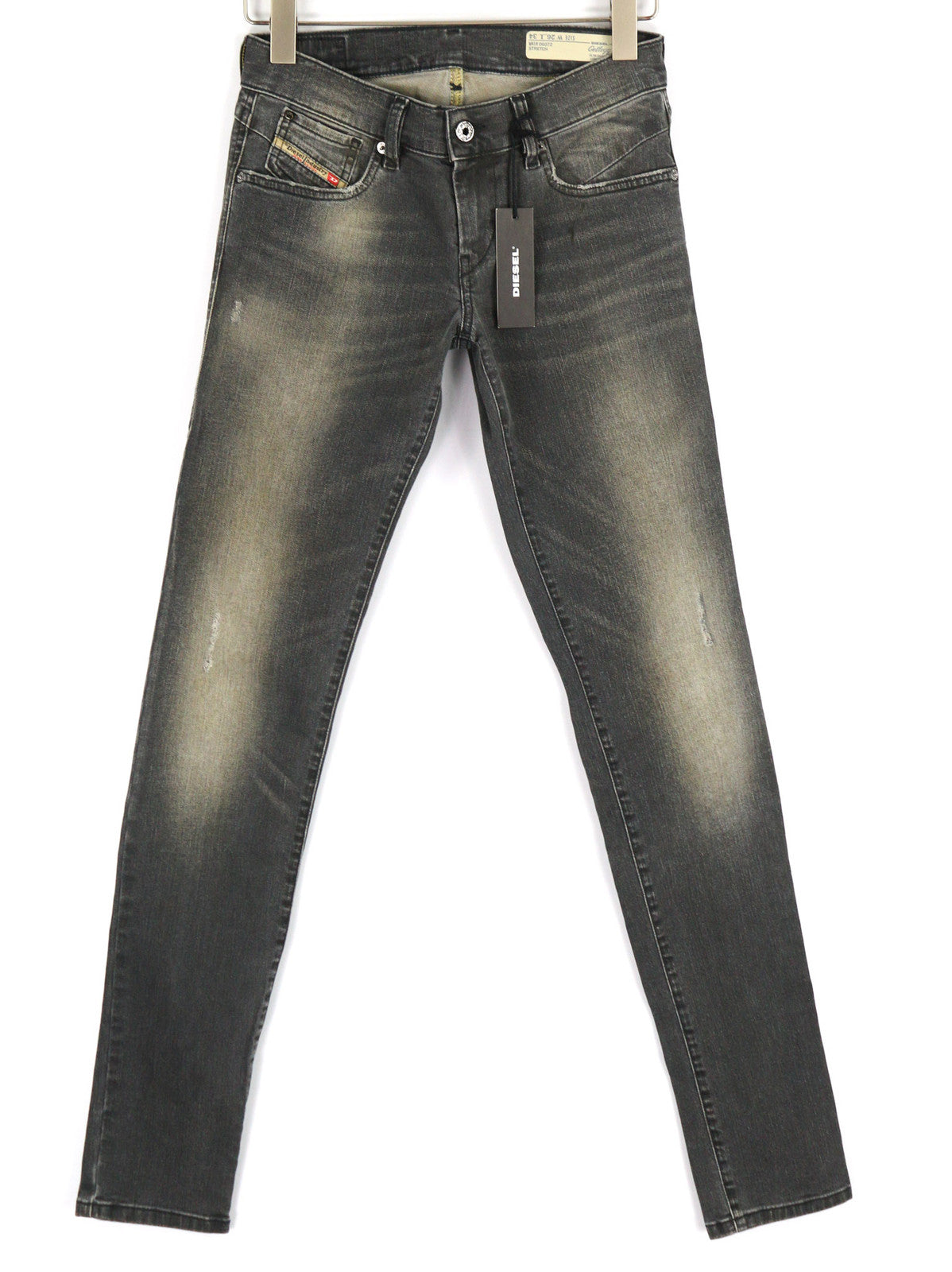 DIESEL Getleg 0607Z Women Jeans W26/L34 Slim Skinny Low Waist Stretch Washed