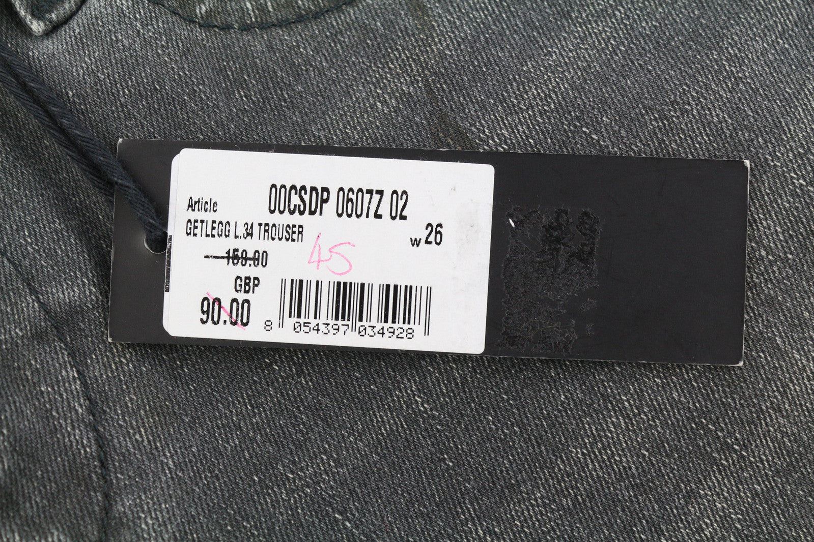 DIESEL Getleg 0607Z Women Jeans W26/L34 Slim Skinny Low Waist Stretch Washed