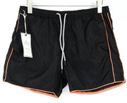 SCOTCH & SODA Swim Shorts W32 Black Pull-On Trunks Ams Couture Drawstring Style