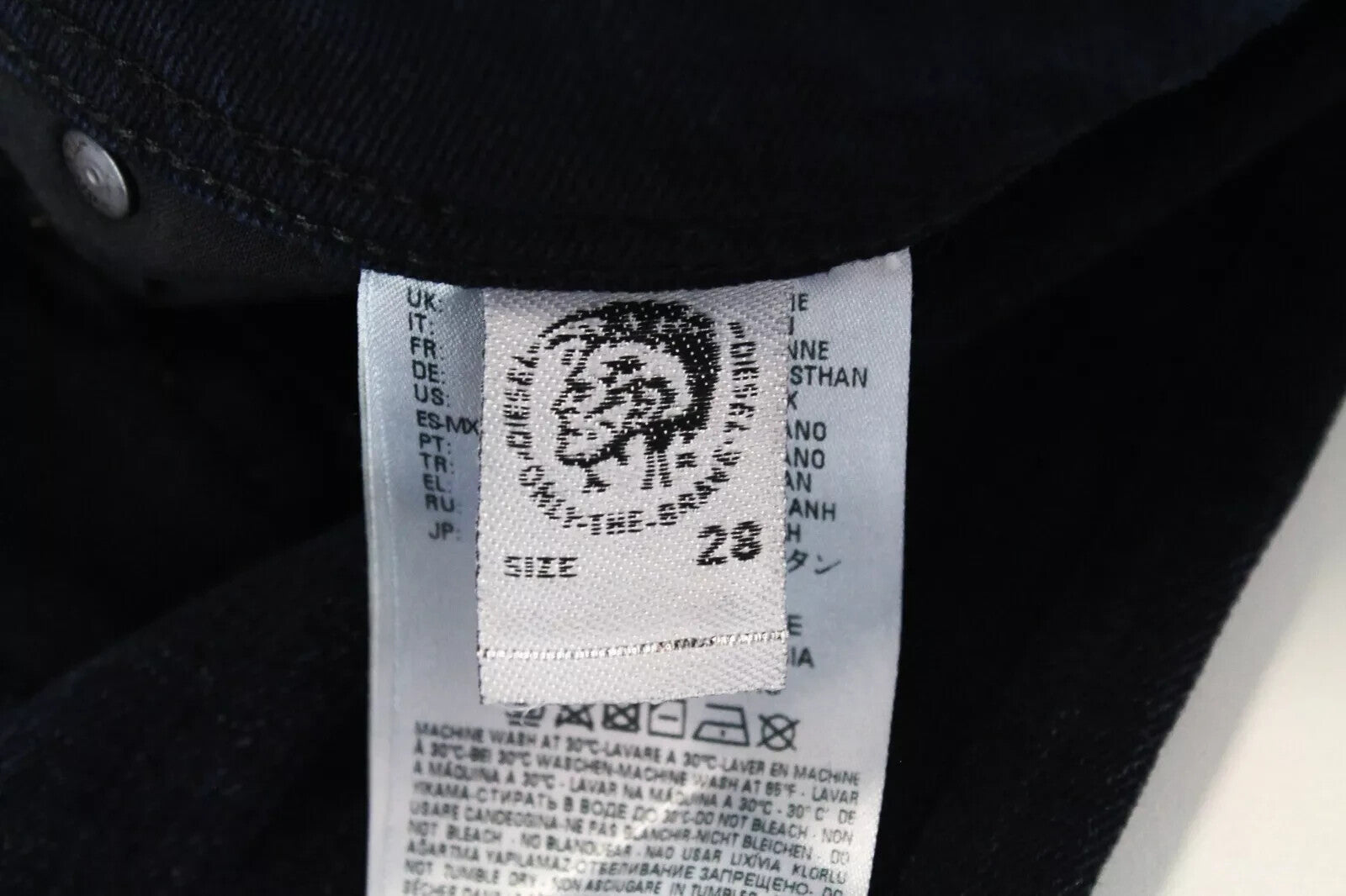 DIESEL Krayver R46D8 Mens Jeans W28/L32 Slim Carrot  Dark Blue Stretch