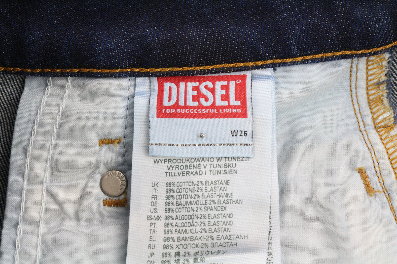 DIESEL D-Fayza 09C63 Women Jeans W26/L32 Slim Fit Ankle Washed Blue RRP€250