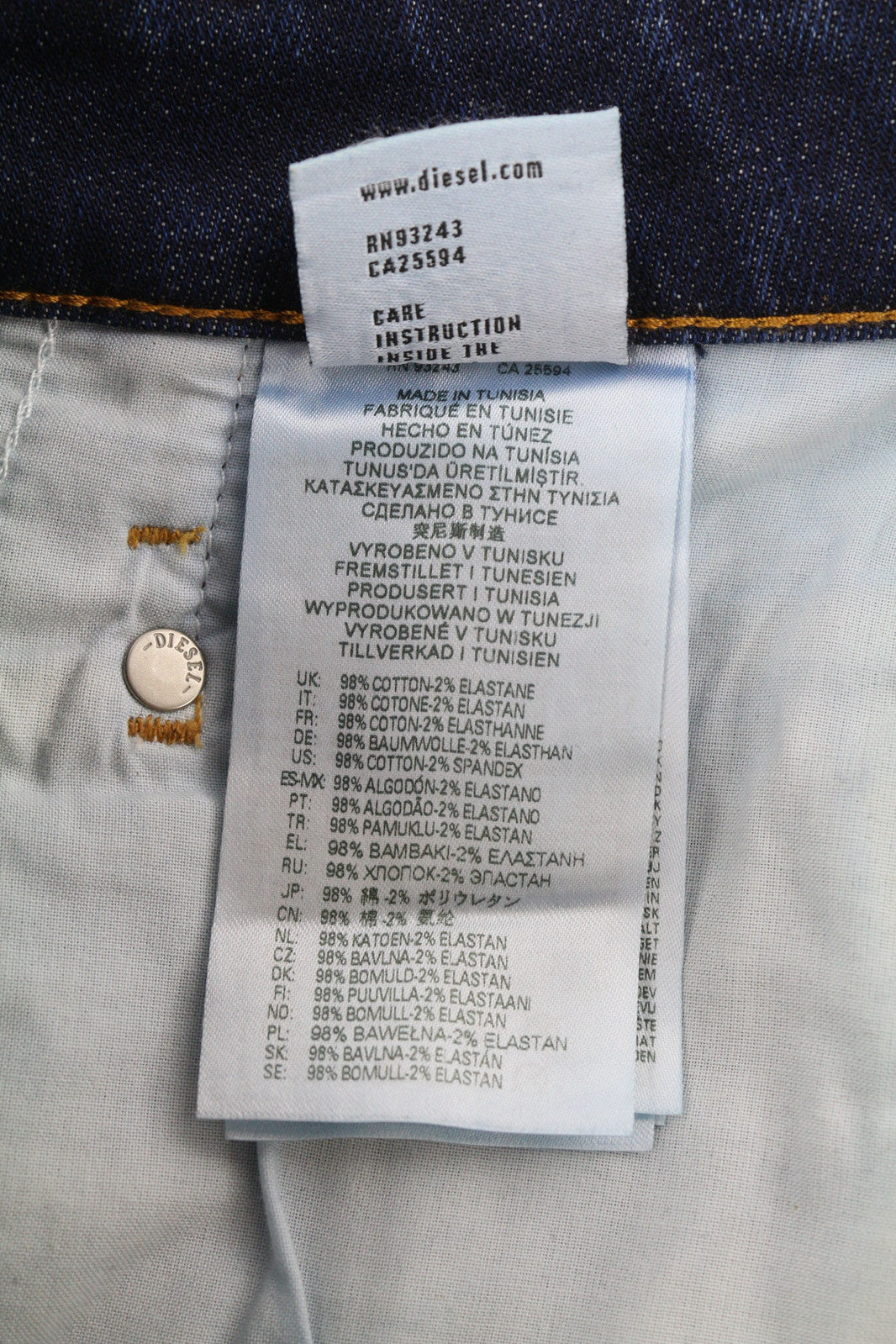 DIESEL D-Fayza 09C63 Women Jeans W26/L32 Slim Fit Ankle Washed Blue RRP€250