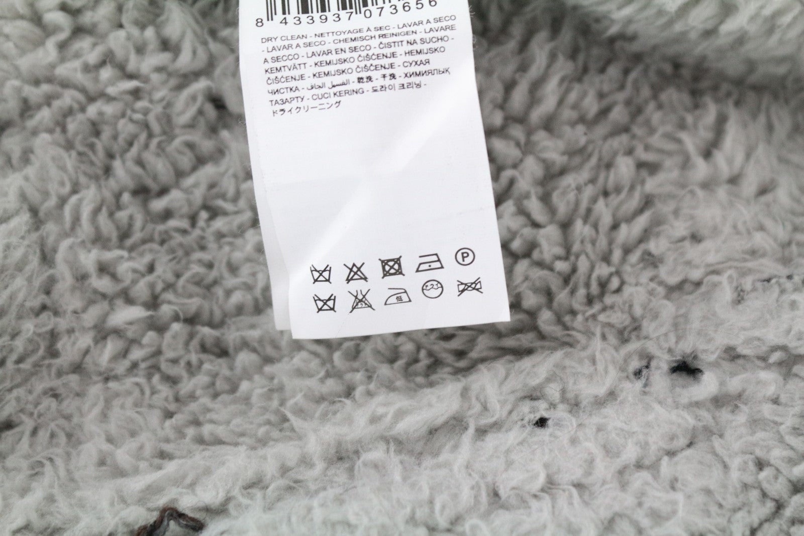 DESIGUAL Women's Coat EU36 Wool Faux Fur Shearling Tweed Pink