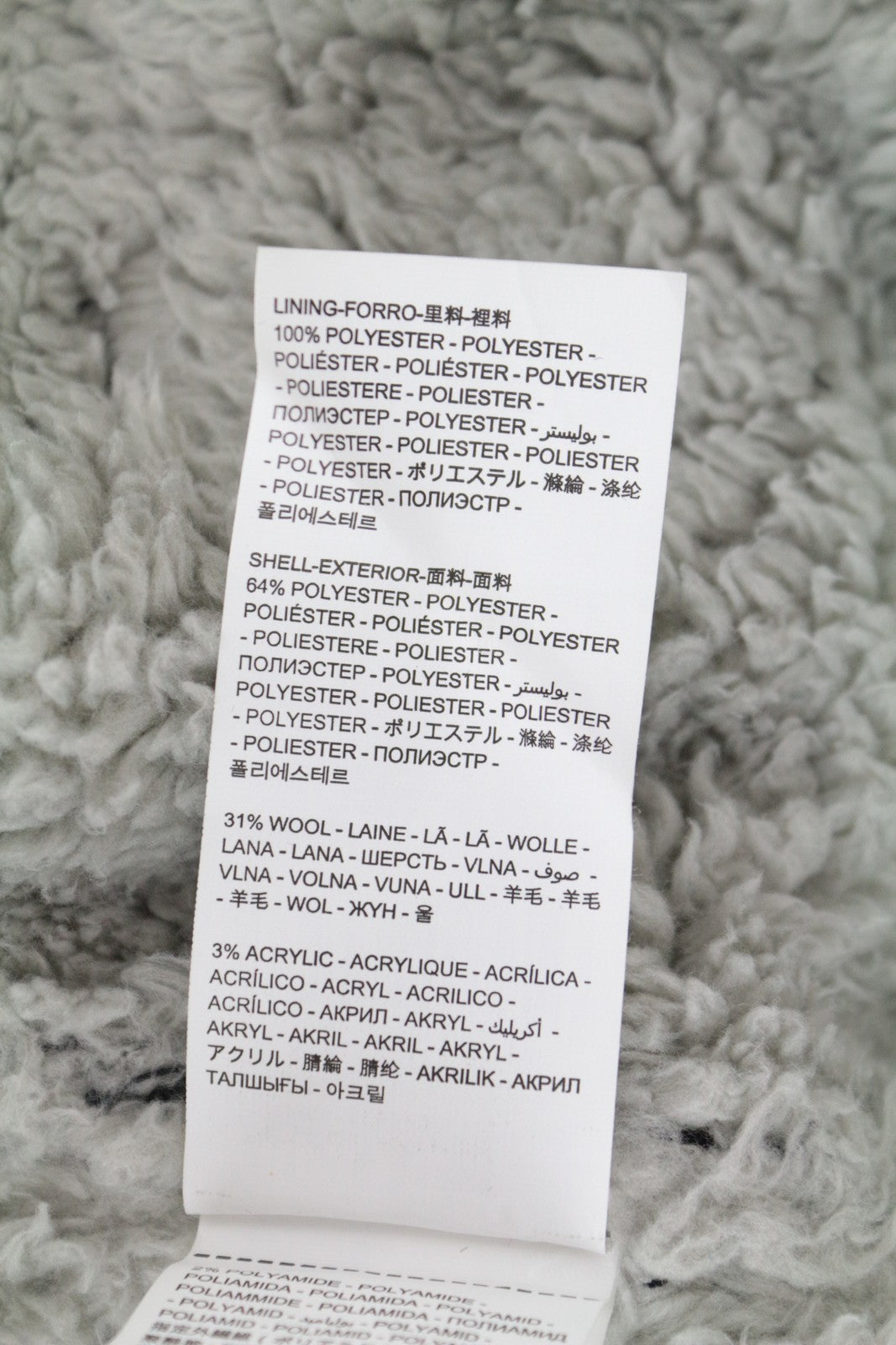 DESIGUAL Women's Coat EU36 Wool Faux Fur Shearling Tweed Pink