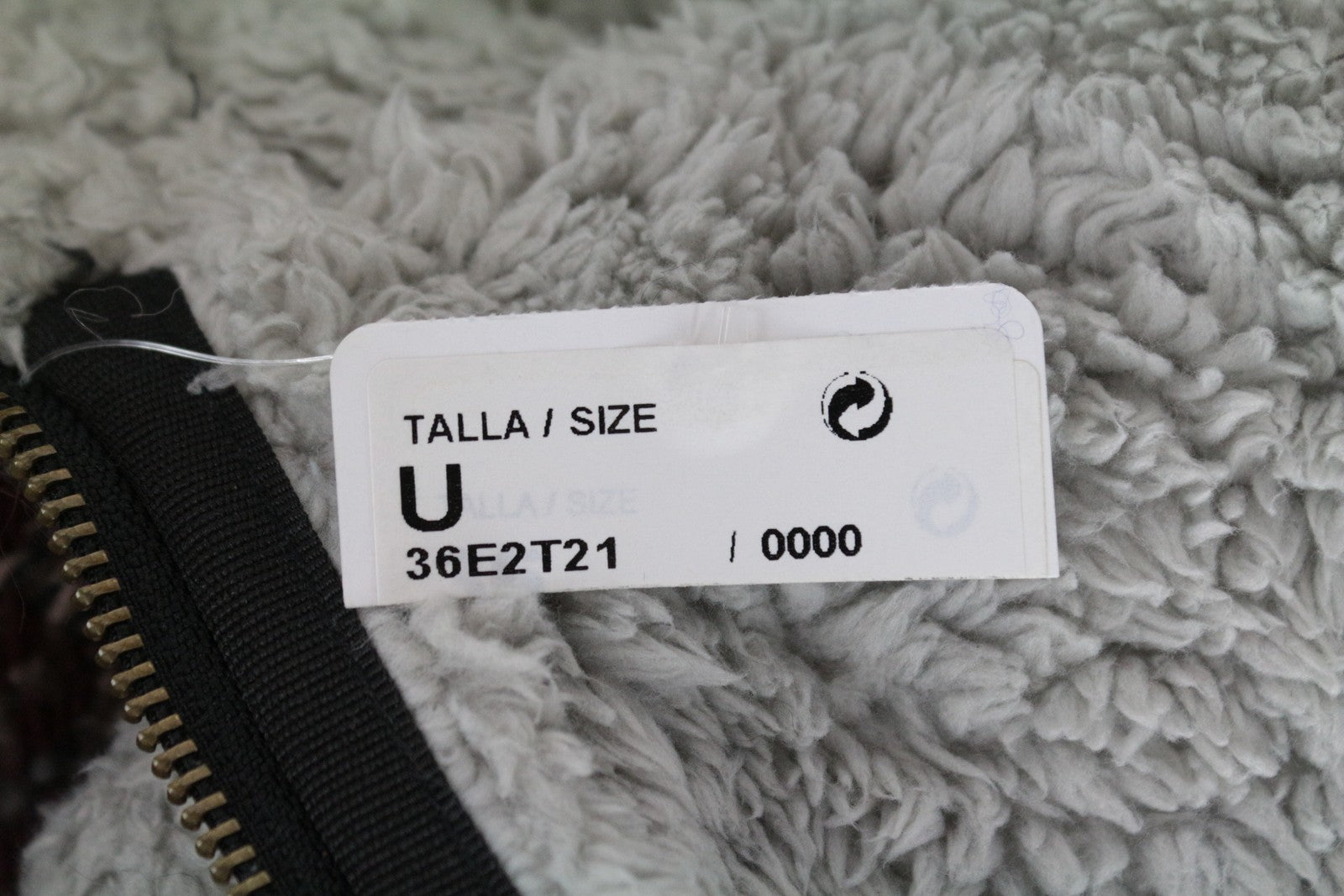 DESIGUAL Women's Coat EU36 Wool Faux Fur Shearling Tweed Pink