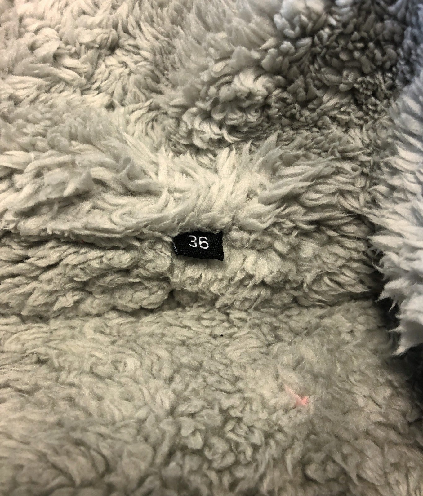 DESIGUAL Women's Coat EU36 Wool Faux Fur Shearling Tweed Pink