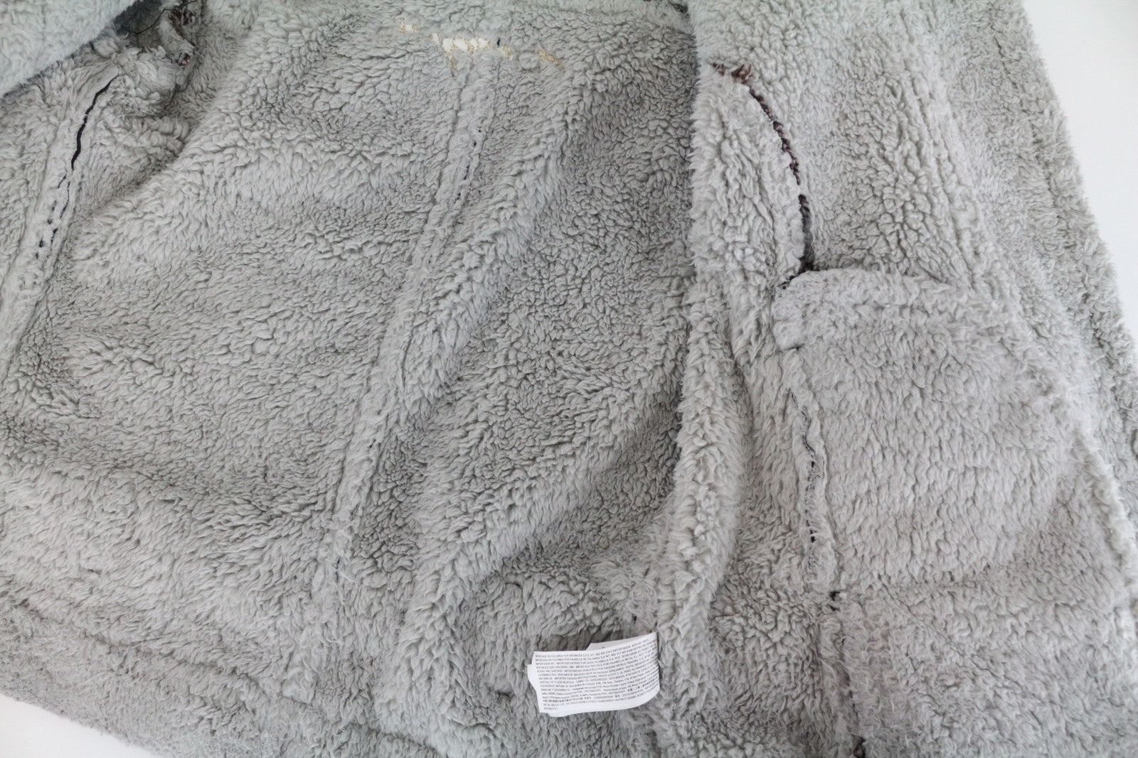 DESIGUAL Women's Coat EU36 Wool Faux Fur Shearling Tweed Pink