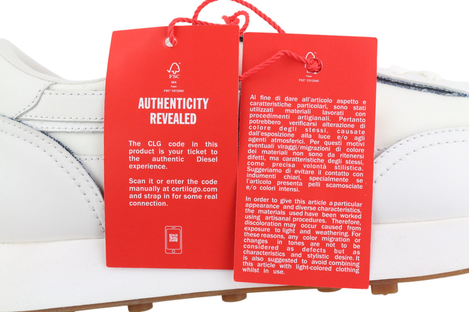 DIESEL S-Racer LC Men Sneakers EU45 White Suede Leather Lace Up RRP€195 Trainers