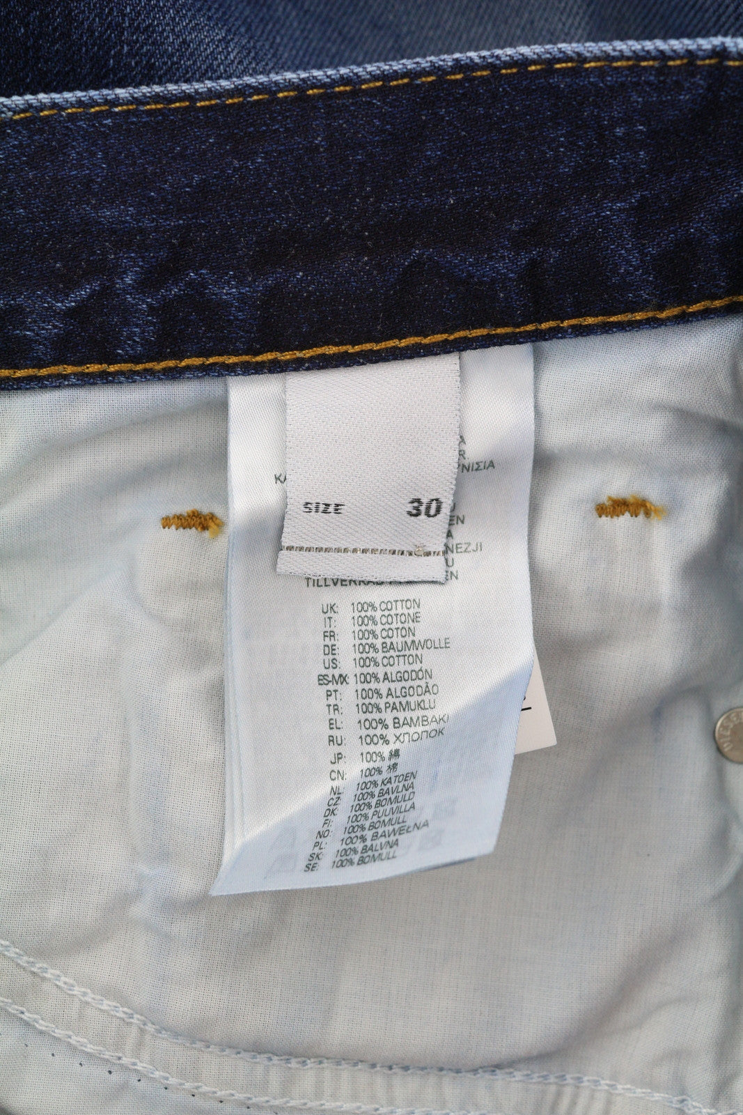 DIESEL 2020 D-Viker 09C64 Men Jeans W30/L30 Regular Fit Straight Leg RRP€225