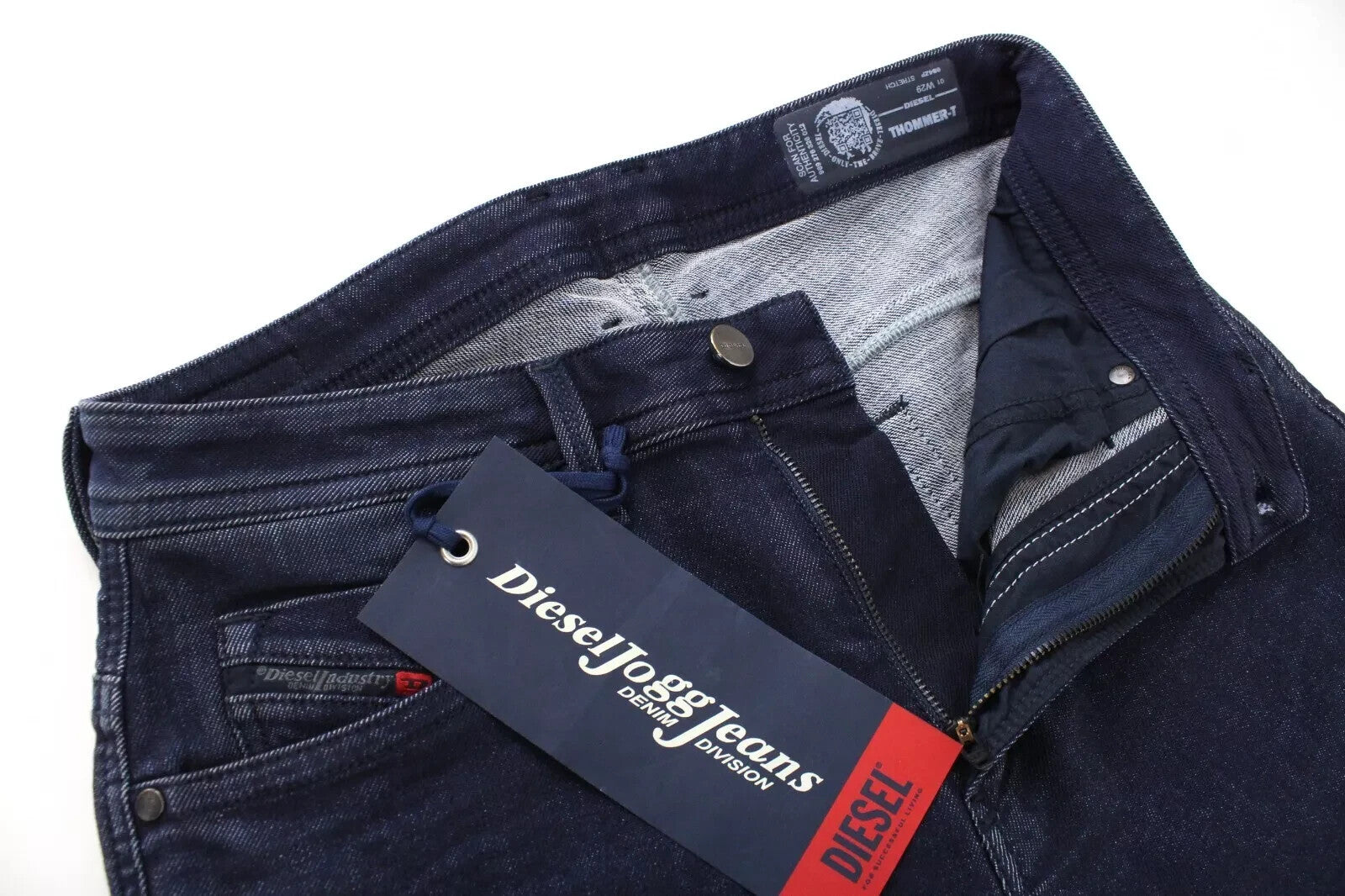 DIESEL Thommer-T 084ZP Mens Jeans W29 Sweat Jogg Cotton Slim  Blue Stretch