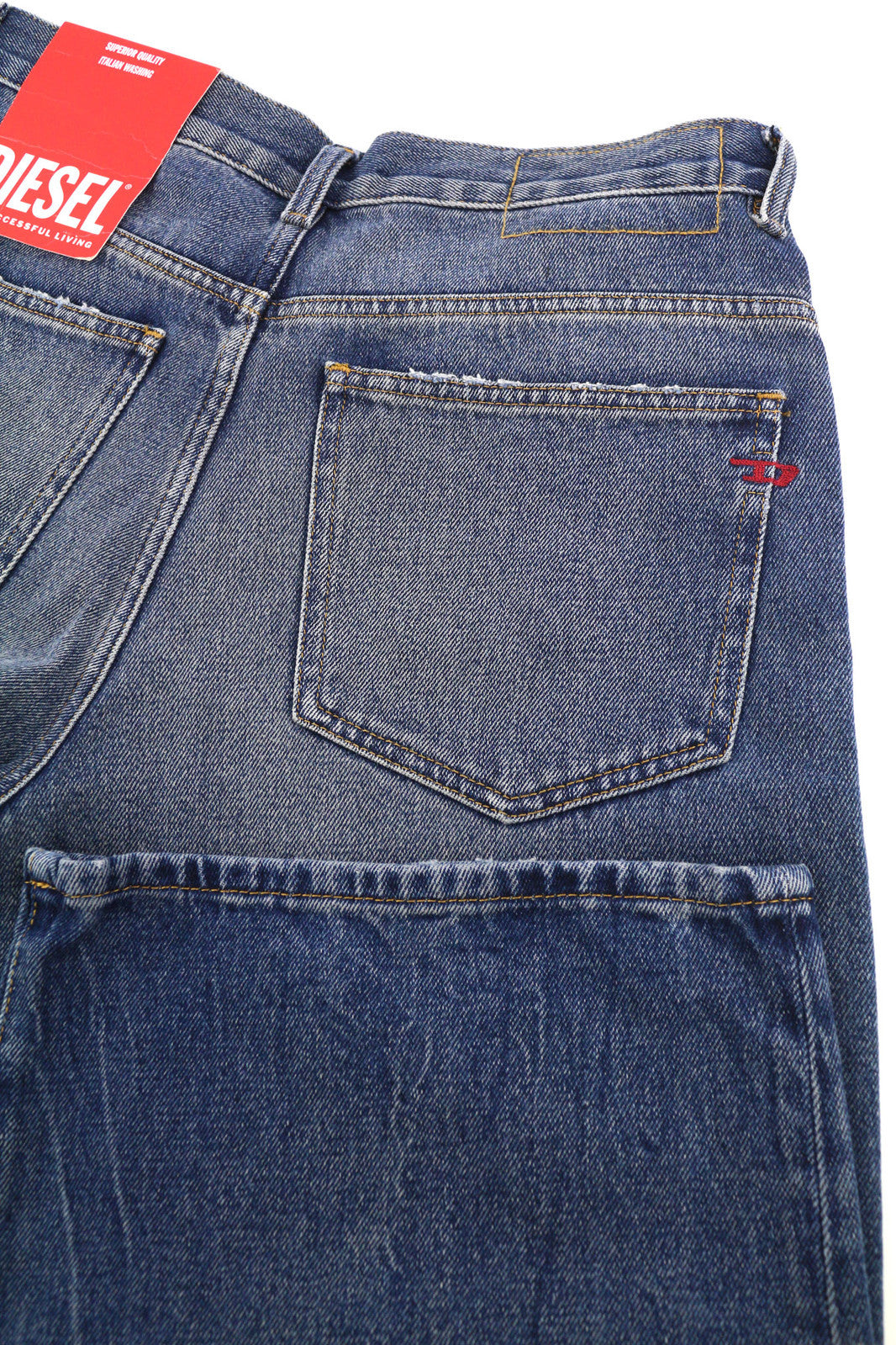 DIESEL 2000 09E03 Women Jeans W29/L30 Regular Fit Mid Waist Flare Leg Washed